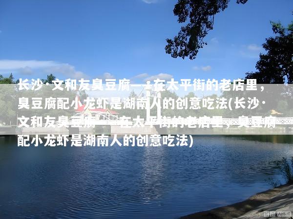 长沙·文和友臭豆腐——在太平街的老店里，臭豆腐配小龙虾是湖南人的创意吃法(长沙·文和友臭豆腐——在太平街的老店里，臭豆腐配小龙虾是湖南人的创意吃法)
