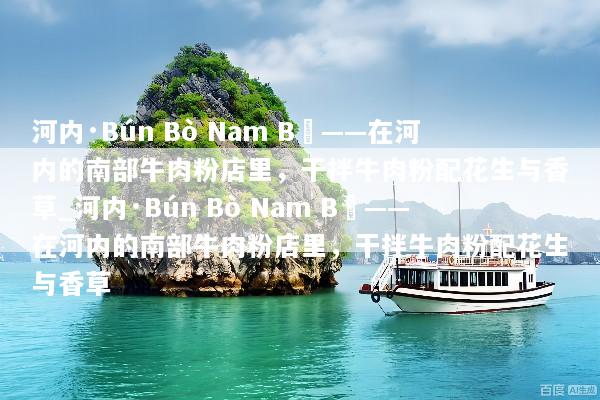 河内·Bún Bò Nam Bộ——在河内的南部牛肉粉店里，干拌牛肉粉配花生与香草_河内·Bún Bò Nam Bộ——在河内的南部牛肉粉店里，干拌牛肉粉配花生与香草